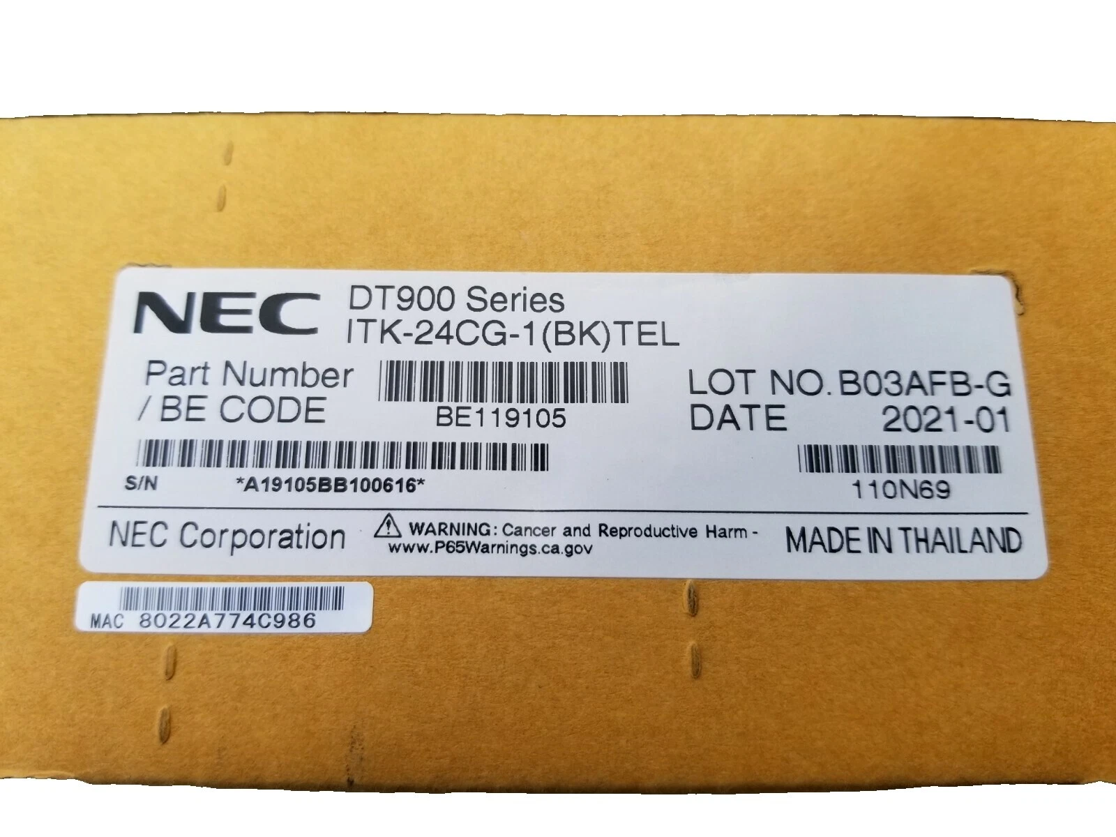 NEC Black Cordless Home Telephones & Handsets