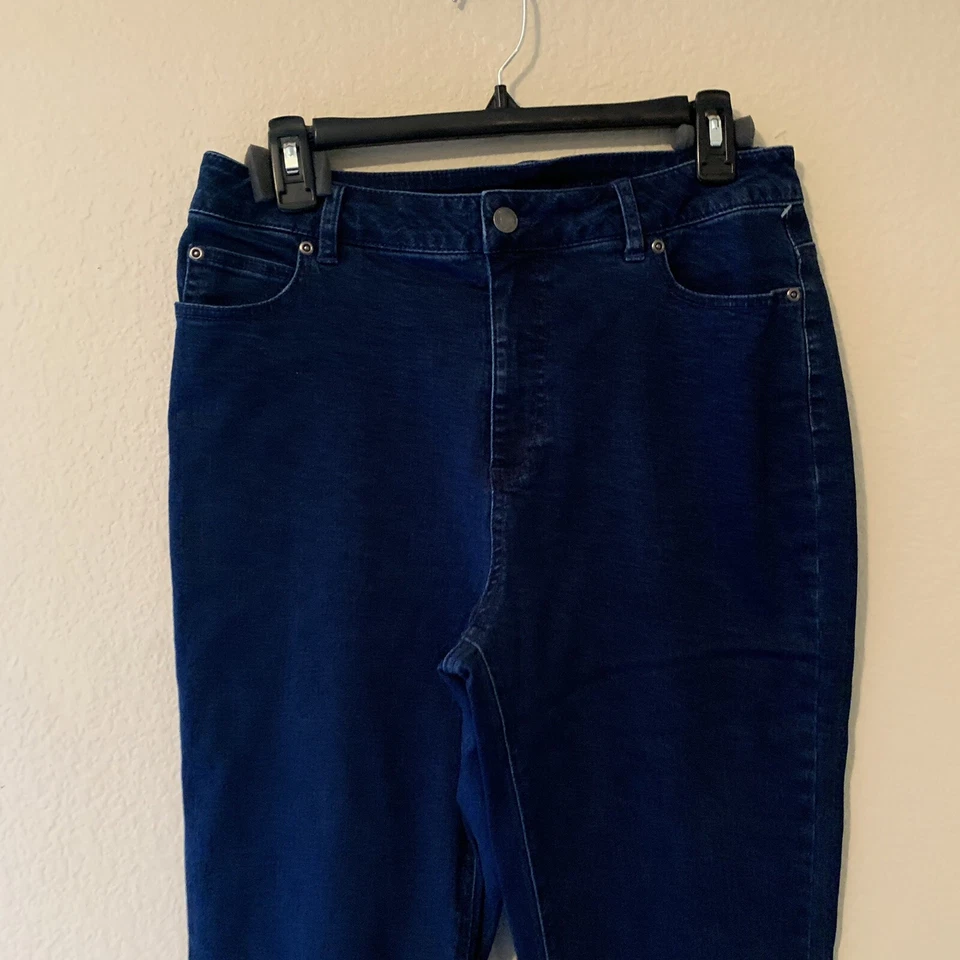 Pantalones de mezclilla vintage Appleseed para mujer 8 azules rectos elásticos Foto 2 de 4