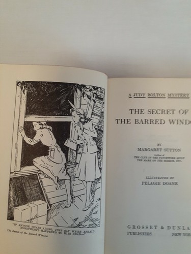 The Secret of the Barred Window A Judy Bolton Mystery Margaret Sutton HC/DJ - Picture 5 of 12