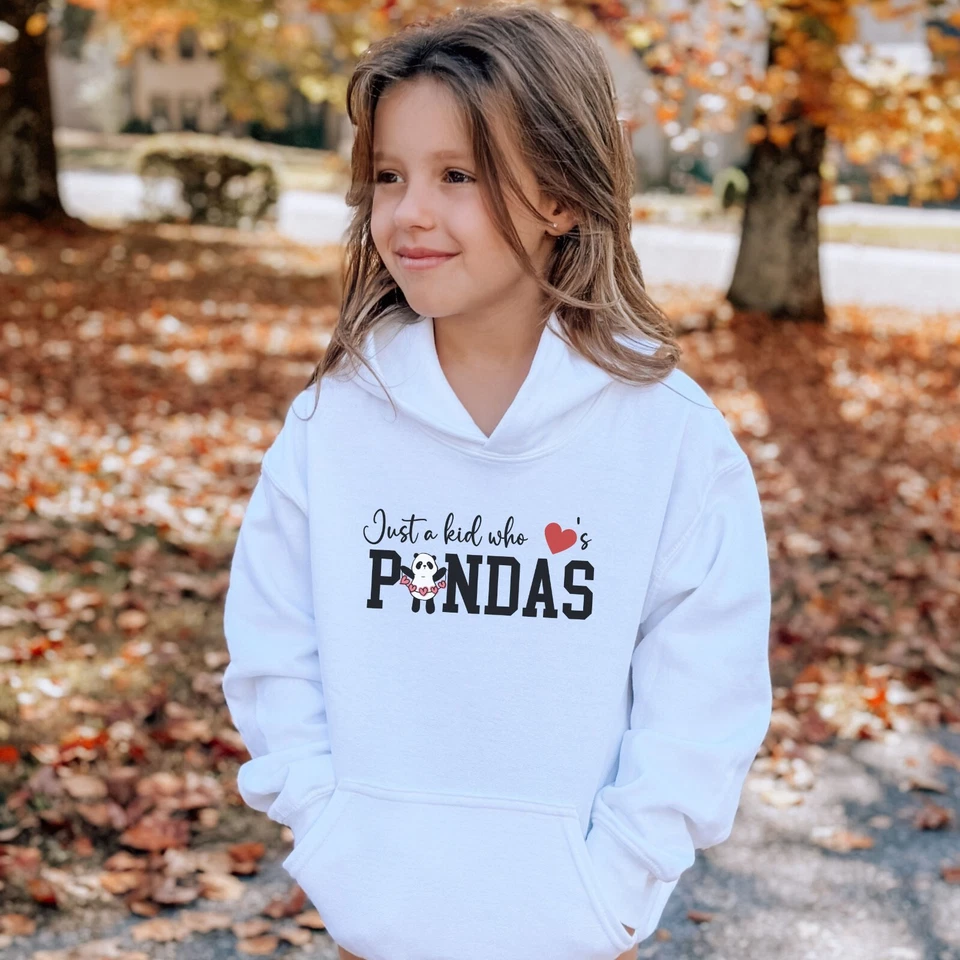 Sudadera panda para niños, solo un niño que ama pandas suéter para niño o niña Foto 3 de 4