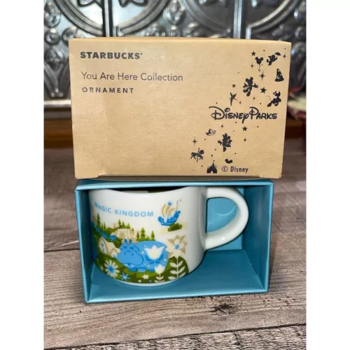 Disney Parks Magic Kingdom Starbucks You Are Here Collection Ornament Mug