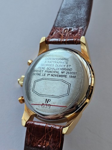 GEORGES DUBEY-"BREVET DUBEY & SCHALDENBRAND"-CRONO MONO RATTRAPANTE-37,5 MM-NEW - Imagen 18 de 24