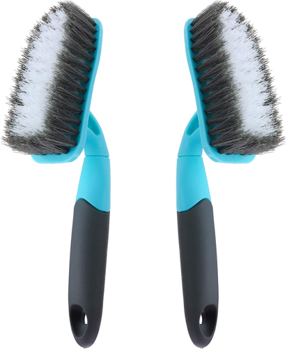 2-Pack Scrub Brush for Cleaning with Long Handle, Medium Firm Brush Bathroom Cle - Picture 10 of 11