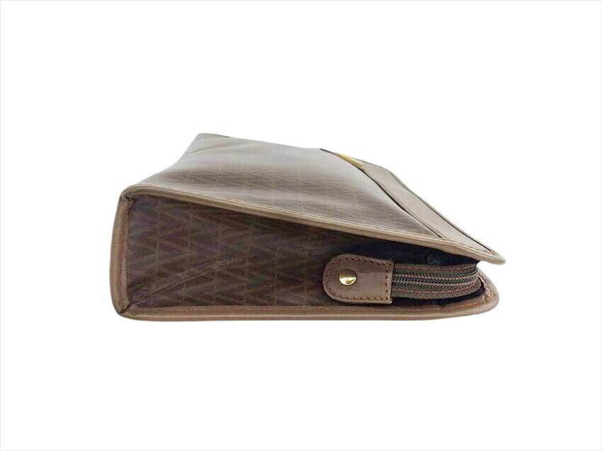 Mario Valentino Clutch Bag V Mark PVC x Leather Authentic