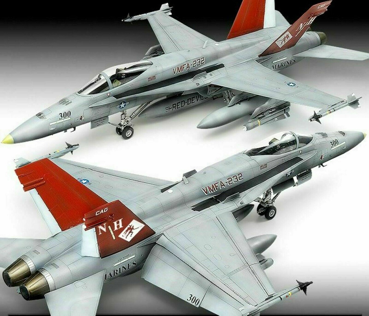 1/32 アカデミー USMC F/A-18A+ RED DEVILS Academy 1/32 USMC F/A-18A+ VMFA-232 Red Devils kit. | eBay