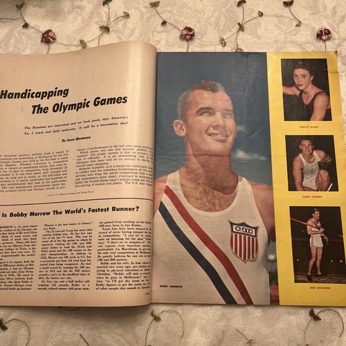 Sport Magazine December 1956 Bobby Morrow Running Olympics, Fair - Picture 4 of 6