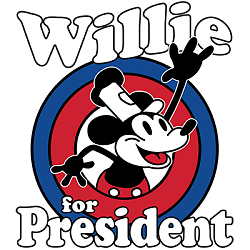 ALTRA T Shirt dalla S alla 2XL 3XL STEAMBOAT WILLIE per PRESIDENTE Umorismo Divertente Adulto
