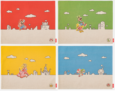 NINTENDO TOKYO Limited Super Mario Family Life Place Mat Japan NEW