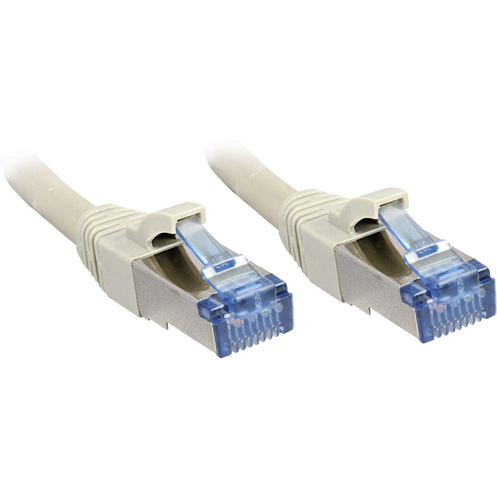 Сетевой кабель LINDY 47131 RJ45, Патчкабель CAT 6a S/FTP, 0,50 м, для монтажа на стену...