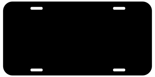 CUSTOM BLANK MATTE BLACK LICENSE PLATE ALUMINUM METAL TAG FOR CARS - 第 1/1 張圖片