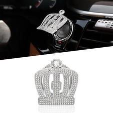 Bling Car Engine Start Button Cover Diamond Crown Crystal Push Start White