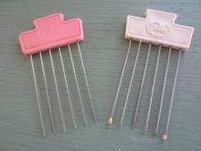 Lot of 2 Vintage Goody Hair Picks 1980s Metal Plastic