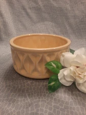 Vintage USA Gold Earthenware Hour Glass Planter/Bowl #522 (McCoy?)