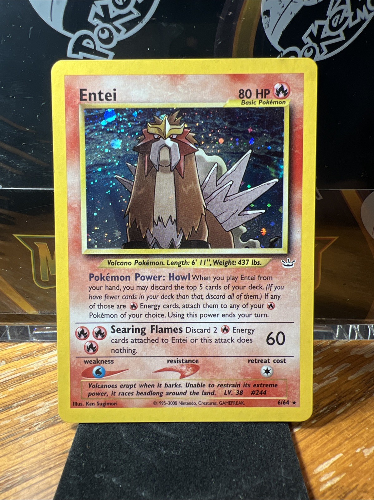 Pokémon Entei Neo Revelation TCG Holo Unlimited Rare Card 6/64 NM Condition