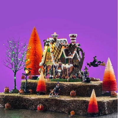 Lemax Spooky Town Halloween Village The Candy Witch Cottage Set 56665
