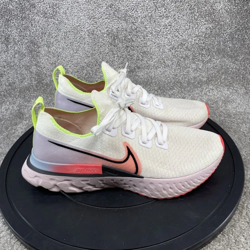 Nike Shoe Women Size 10.5 React Infinity Run Flyknit White Laser Crimson Running