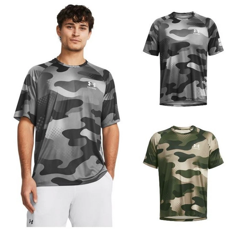 Under Armour 1382938 Men's UA Tech Freedom Camo T-Shirt Short Sleeve Tee