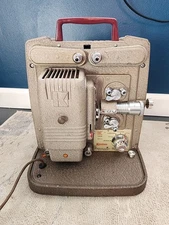 Vintage Keystone K100 8mm Movie Film Projector Forward Reverse Rewind Powers On