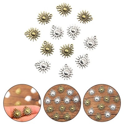 Großhandel Menge 20 Sonne Charms für Schmuckherstellung Vintage 2 Farbvariante