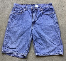 Vtg Y2K Levi's 569 Shorts Loose Straight Fit Skater Grunge Baggy 33 Waist Size