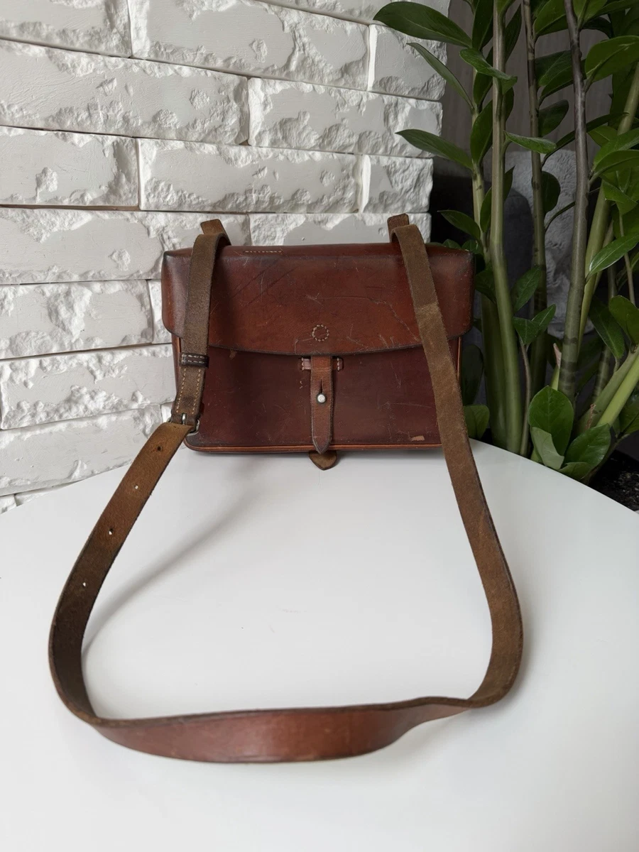 Swiss Leather Bag In Collectible Military Surplus Bags & Packs for