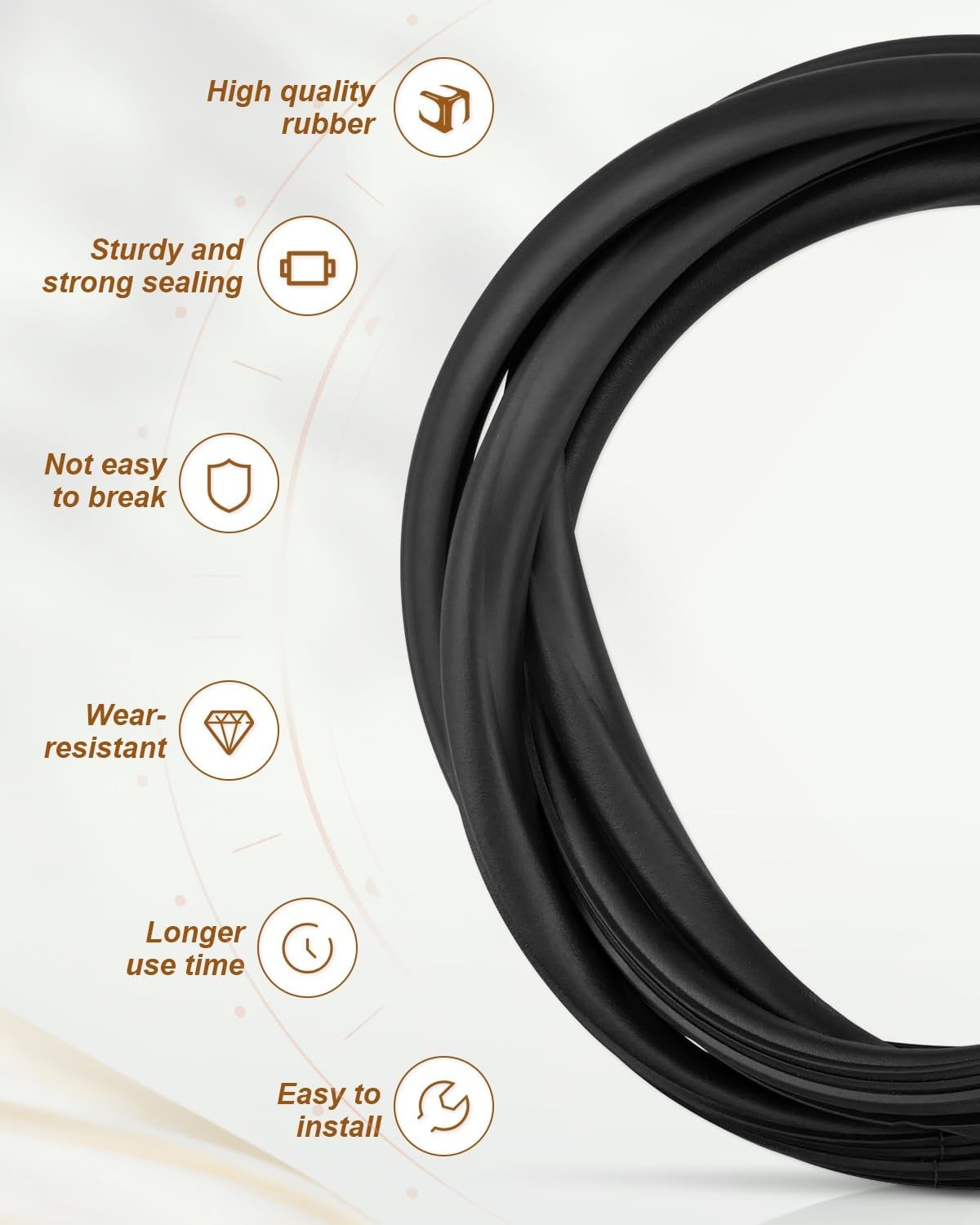 Sunroof Glass Seal Gasket For Lincoln Navigator 1998-2017 For Ford F-150 2001-14