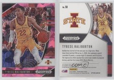 2020-21 Panini Prizm Draft Picks Pink Ice Prizm Tyrese Haliburton #50 Rookie RC
