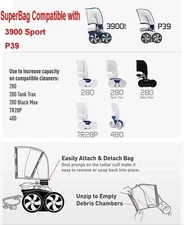 ATIE 3900 Sport P39 Pool Cleaner Double Chamber All Purpose Superbag 39-310