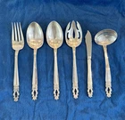 Hispana Gorham Sterling Silver Serving Set Fork Spoons Butter Knife Ladle 428 g