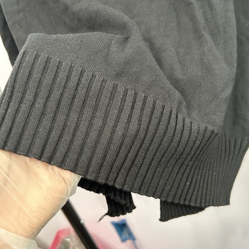 Fashion & Best Black Ribbed Detail Turtleneck Sweater Size Medium - "Marian” - Picture 12 of 20