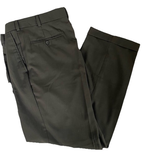 George Khaki Green Cuffed Dress Pants w/Pockets ~ Size 32W - 30L ~ EUC - Picture 2 of 12