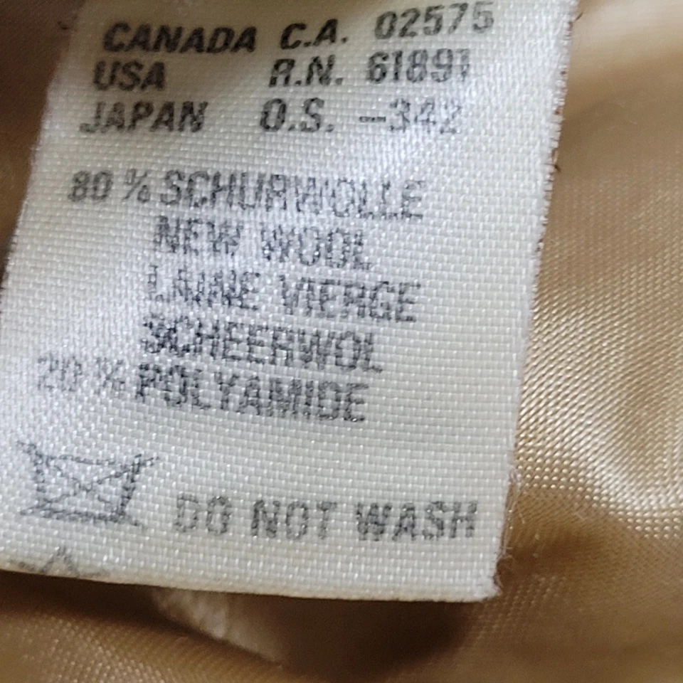 Chaqueta Abrigo De Colección Escada Amarilla Mezcla Lana Doble Pecho Abotonada Talla 34 EE. UU. 4 Foto 4 de 4