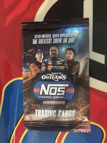2025 World of Outlaws Trading Cards 1 SEALED UNOPENED PACK WoO Sprint Car Racing - Picture 3 of 10