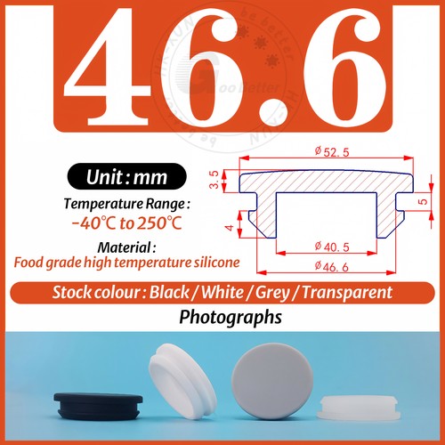 White Short Silicone Rubber Grommet Plug Bungs Cable Wiring Protect Bushes - Picture 57 of 64