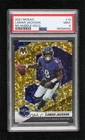 2021 Panini Mosaic No Huddle Gold Prizm 1/10 Lamar Jackson #19 PSA 9 MINT