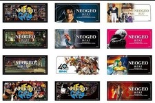 JUEGO COMPLETO DE 12 CARPAS MINI CONSOLA NEOGEO SNK MERCADO JAPONÉS RARAS OBTÉN LAS 12