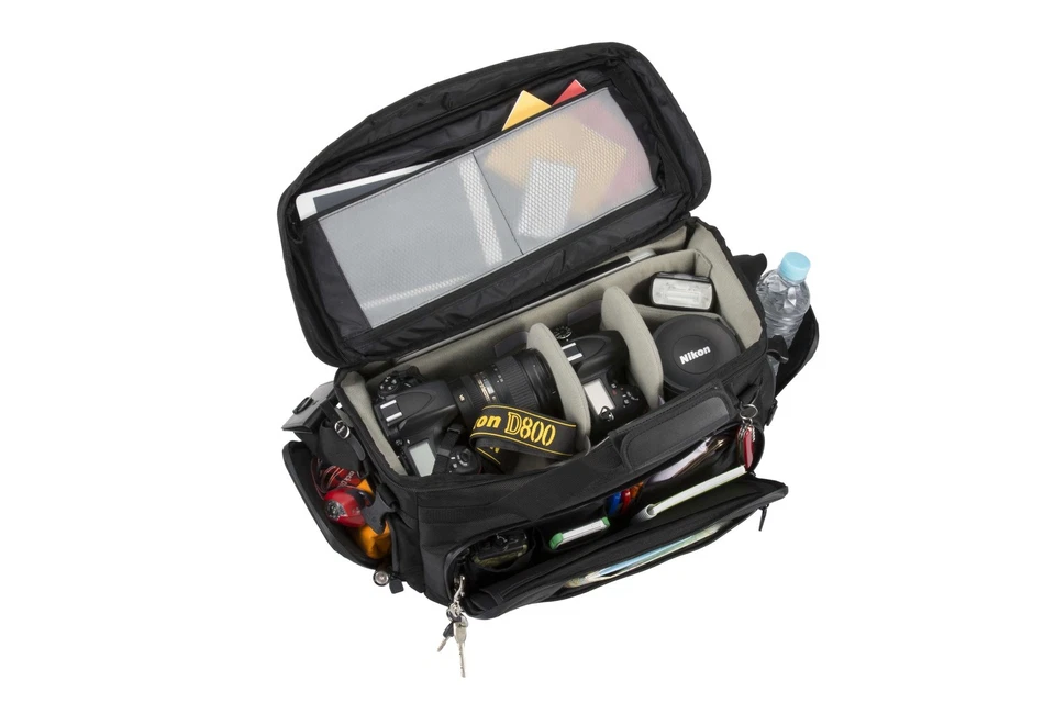 Nikon Shoulder Bag, Large (18.9L), with Rain Cover, Black, SMSL Foto 3 de 3