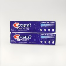 Crest 3D White Stain Eraser Icy Clean Mint 3.1oz Pack of 2