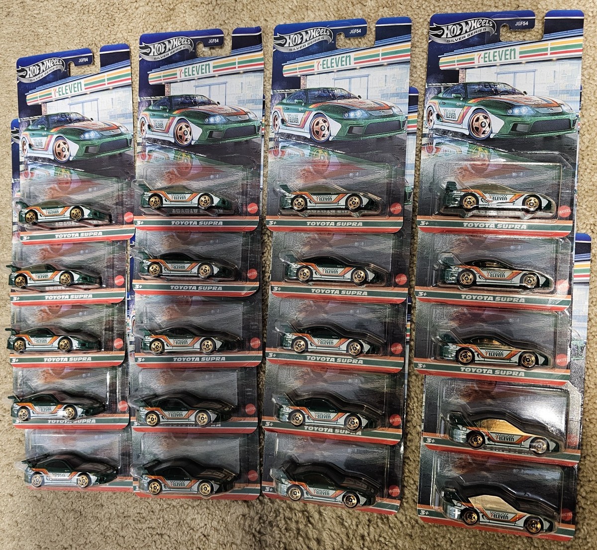 Hot Wheels Silver Series 7-Eleven Toyota Supra 7/11