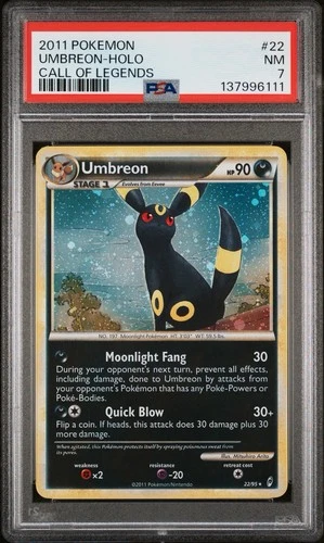 Umbreon Call of Legends Holo Card 22/95 PSA 7