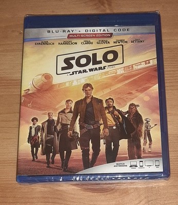 Solo: A Star Wars Story (Blu-ray, 2018, NEW) Alden Ehrenreich, Emilia Clarke