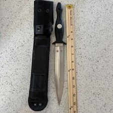 Vintage Al Mar Shadow Dagger IV Model 6104 Seki Japan Combat Knife Nylon Sheath