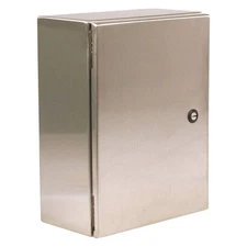 WIEGMANN N412121208SSC Enclosure,12.00" H,12.00" W,Silver 487K97