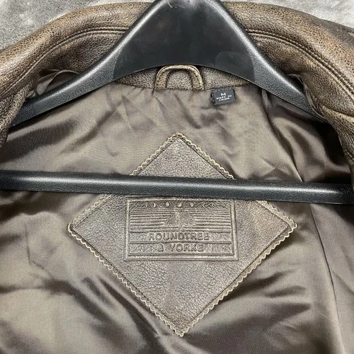 DEAN WINCHESTER SUPERNATURAL BROWN CAR COAT DISTRESSED MEDIUM ROUNDTREE & YORKE image 13