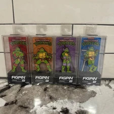 FiGPiN Teenage Mutant Ninja Turtles Raphael #569 Leonardo #566 Michaelangelo#567