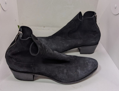 Pantanetti Women's Giselle Leather Suede Ankle Boot Zip Back Size 41 ITALY