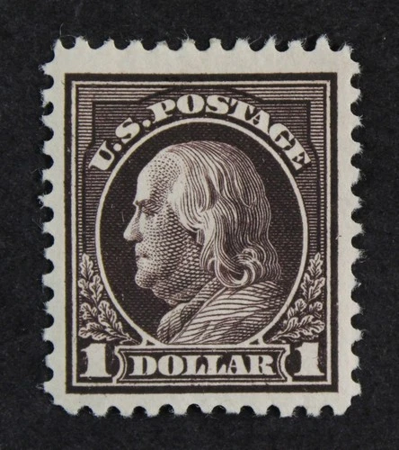 CKStamps: US Stamps Collection Scott#518 $1 Franklin Mint HR OG