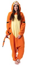 Disney Winnie The Pooh Adult Tigger Costume Plush Kigurumi Union Suit Pajama MD