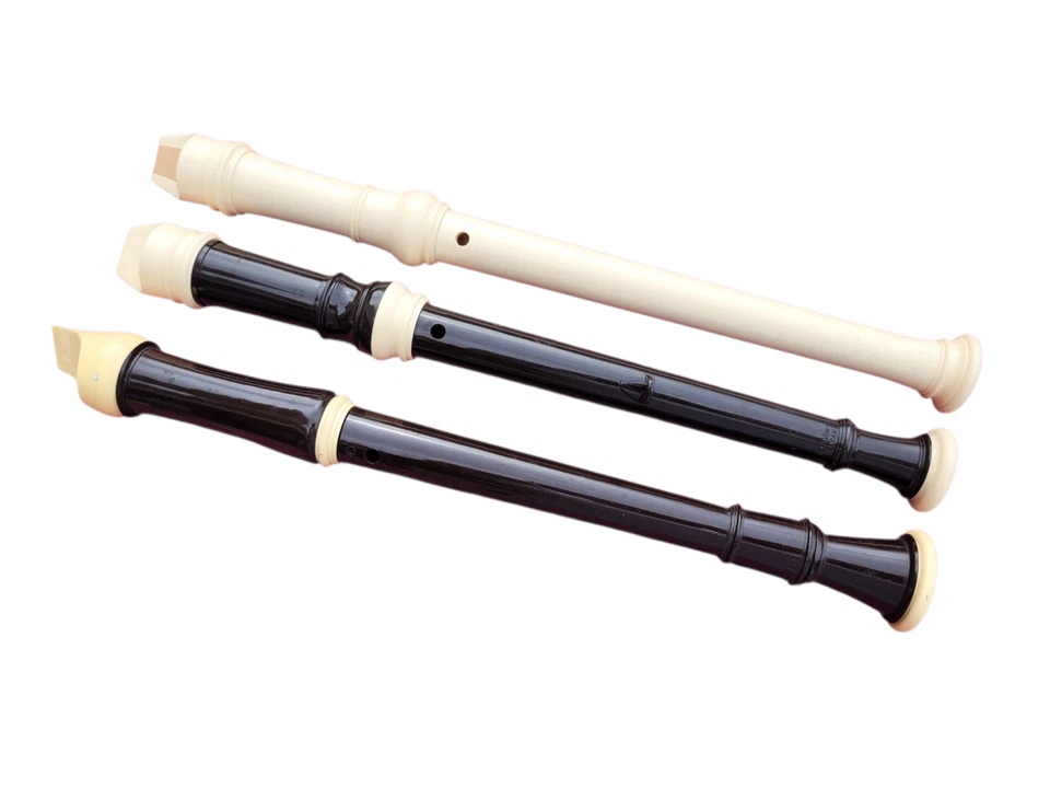 3 Aulos Plastic Soprano Recorder Brown White Ready to Play Student Model - Image 4 of 4