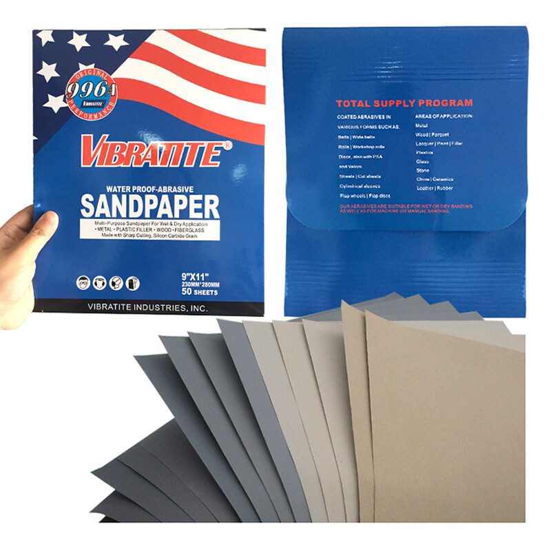 Wet & Dry Sandpaper Sheets Sand Paper Grit 6010000 Car Paint Polishing
